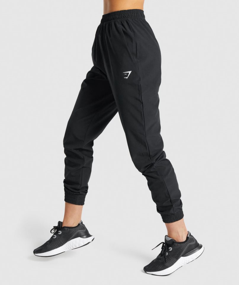 Women's Gymshark Training Woven Jogger Black | NZ 8WMBFE